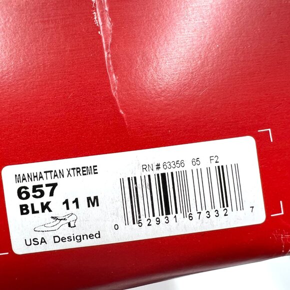 Capezio Women's # 657 Manhattan Xtreme Black Leather Tap Dance Shoes Heels 11 - Picture 14 of 14